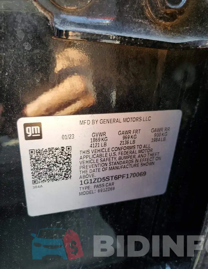 1G1ZD5ST6PF170069 Photo# 12