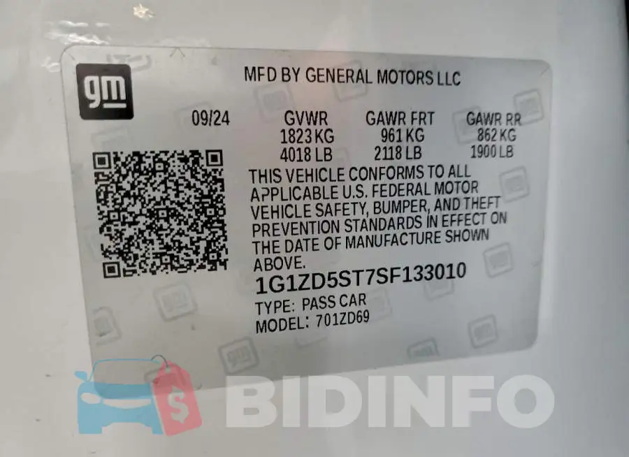 1G1ZD5ST7SF133010 Photo# 12