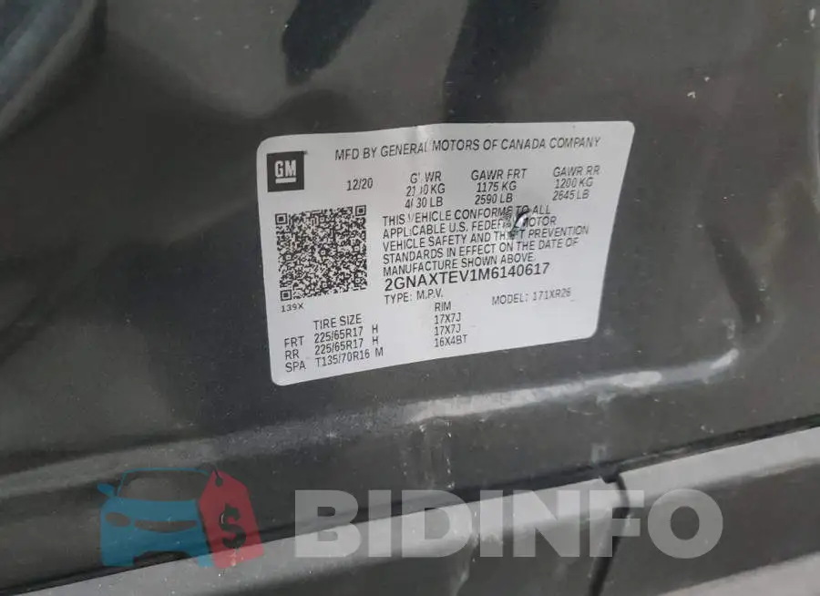 2GNAXTEV1M6140617 Photo# 12