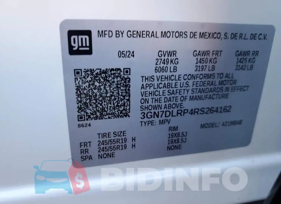 3GN7DLRP4RS264162 Photo# 13
