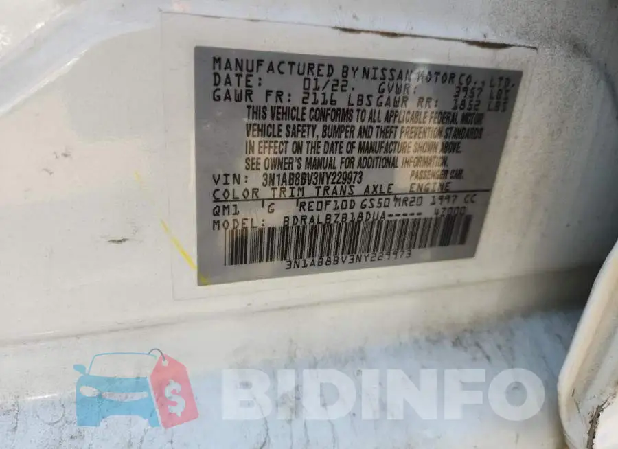 3N1AB8BV3NY229973 Photo# 12