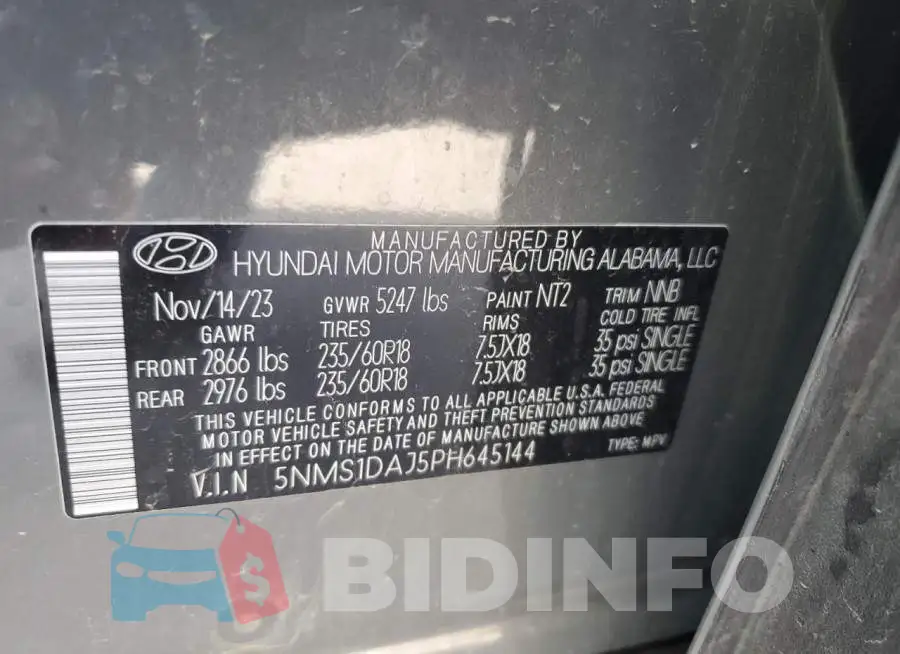 5NMS1DAJ5PH645144 Photo# 14
