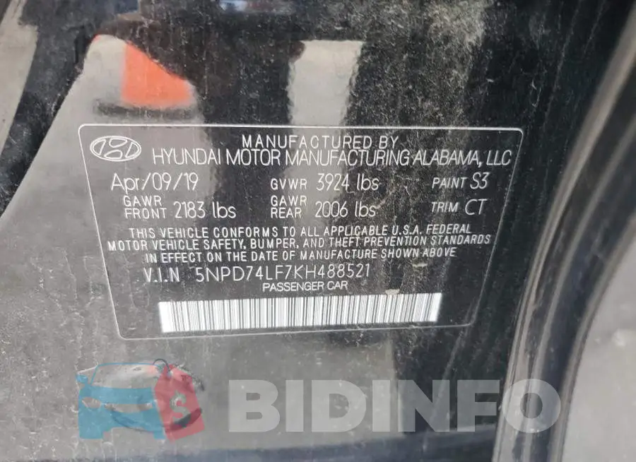 5NPD74LF7KH488521 Photo# 12