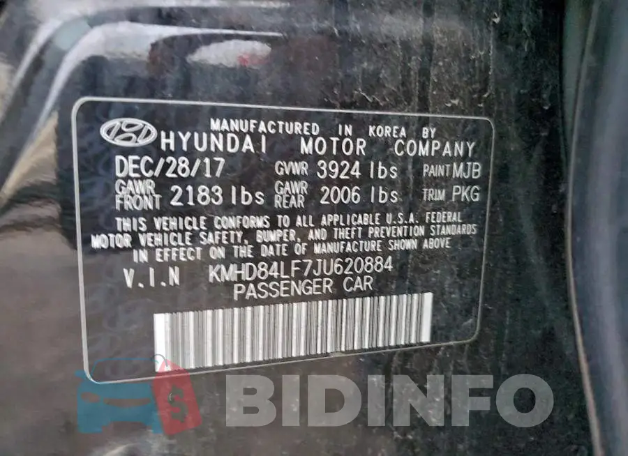 KMHD84LF7JU620884 Photo# 13