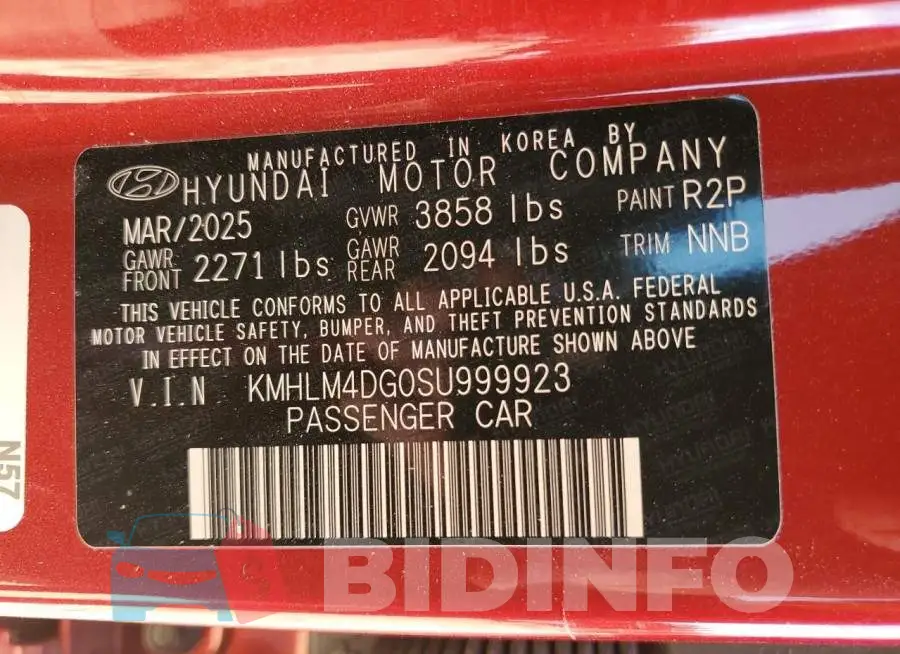 KMHLM4DG0SU999923 Photo# 13