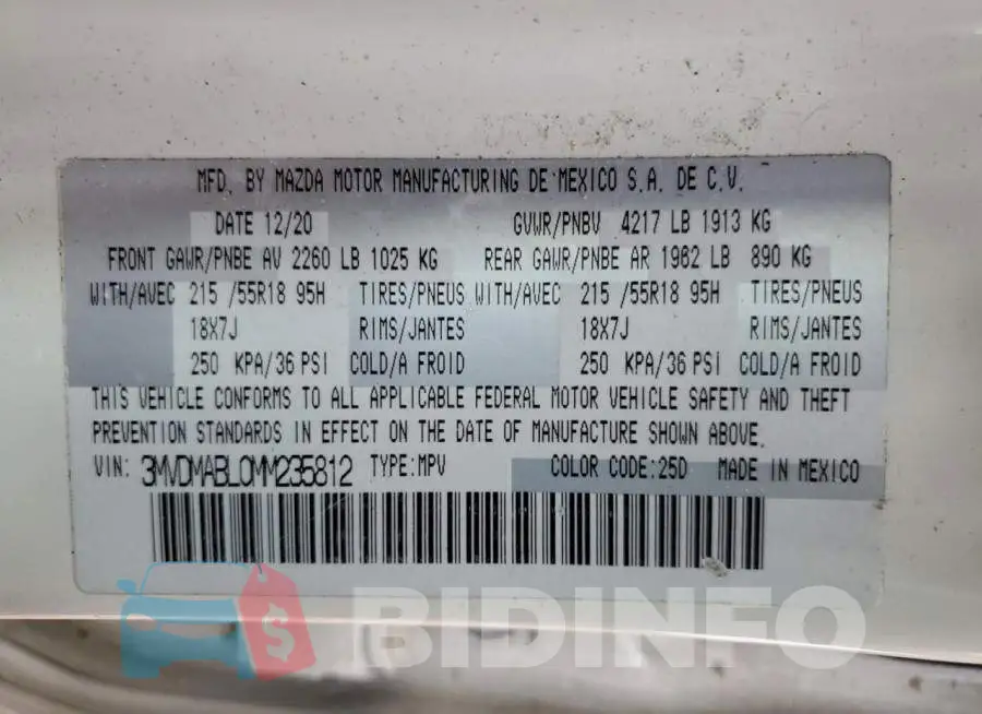 3MVDMABL0MM235812 Photo# 13