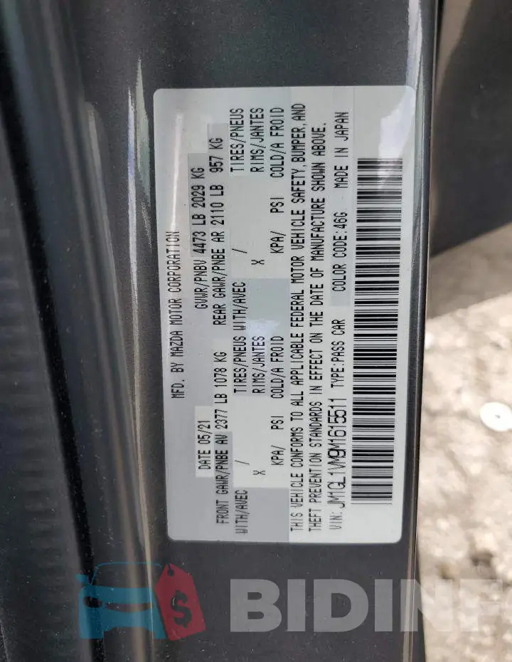 JM1GL1VM9M1615511 Photo# 12