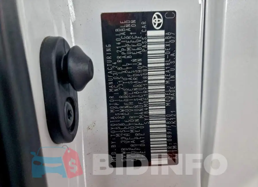 5YFB4MDE1RP148087 Photo# 13