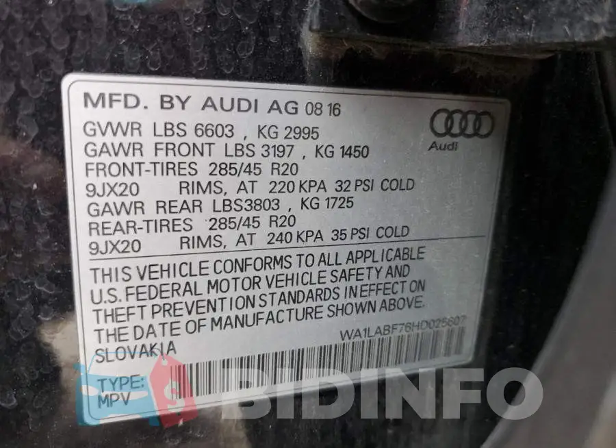 WA1LABF76HD025607 Photo# 13