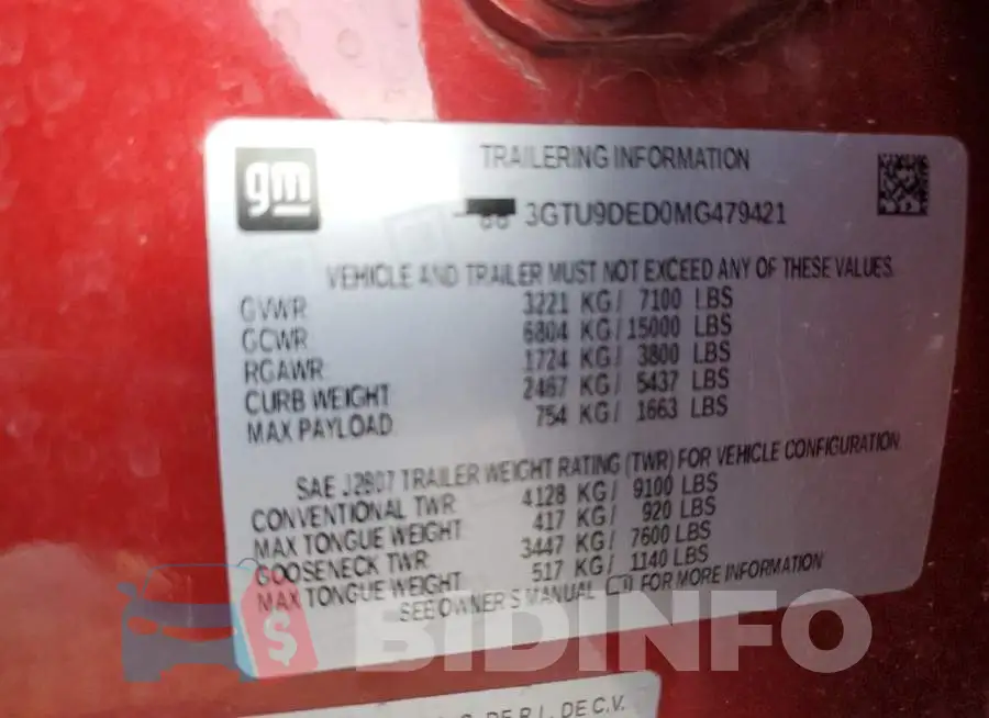 3GTU9DED0MG479421 Photo# 13