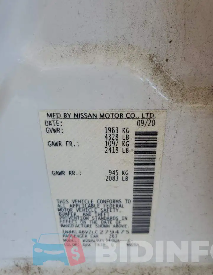 1N4BL4BV2LC279475 Photo# 12