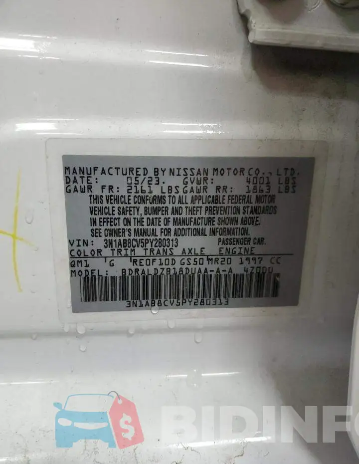 3N1AB8CV5PY280313 Photo# 12