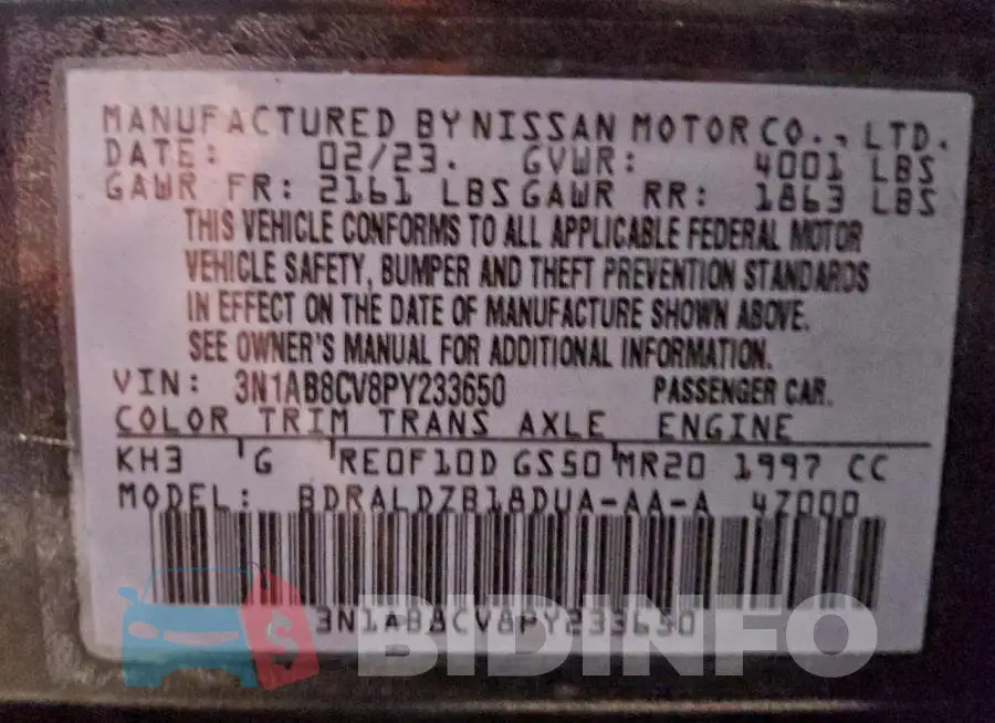 3N1AB8CV8PY233650 Photo# 12