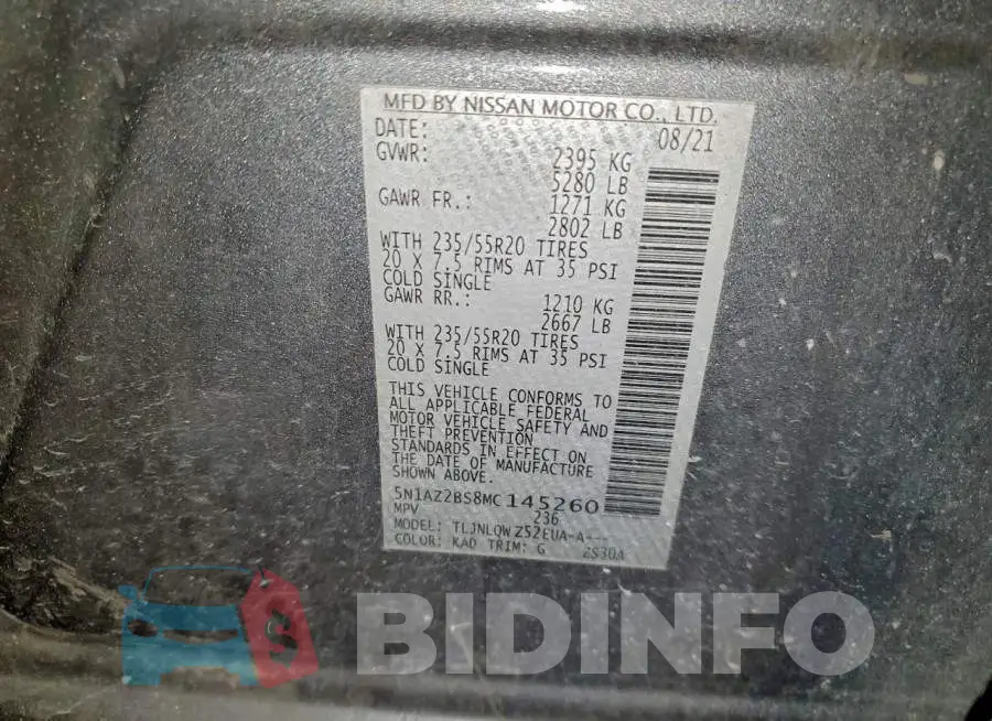5N1AZ2BS8MC145260 Photo# 14