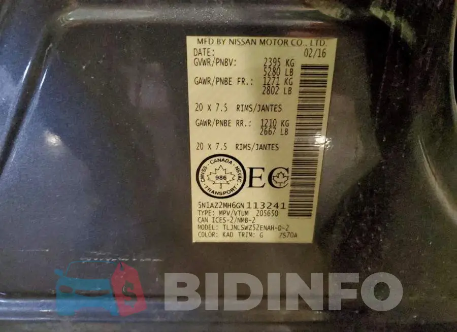 5N1AZ2MH6GN113241 Photo# 13