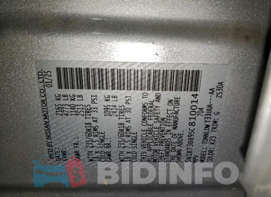 5N1BT3BB9SC810014 Photo# 13
