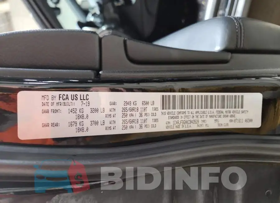 1C4RJFBGXKC843528 Photo# 13