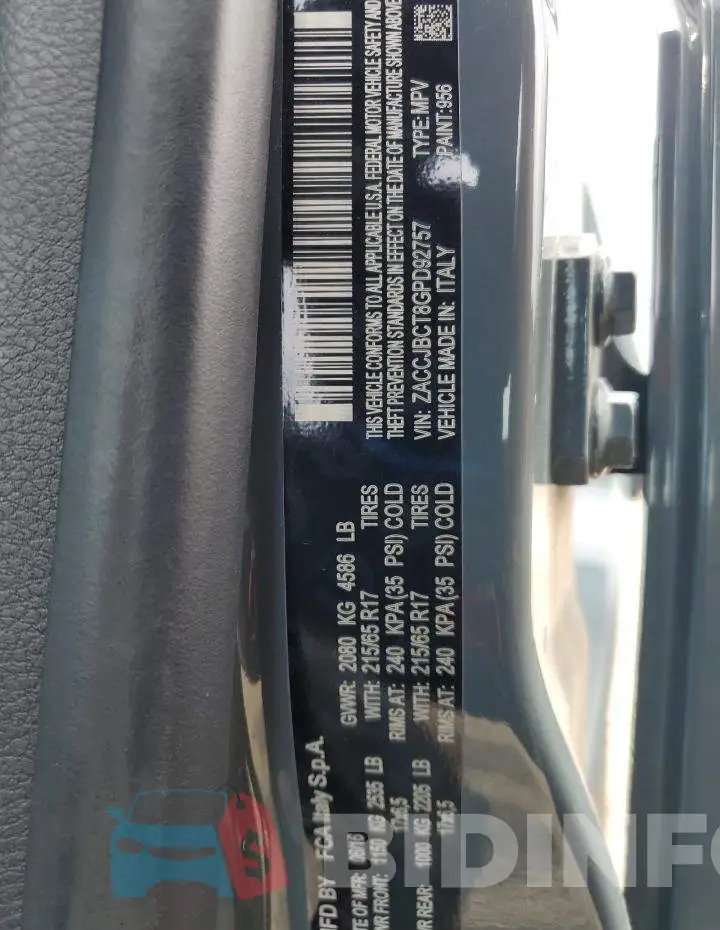 ZACCJBCT8GPD92757 Photo# 13