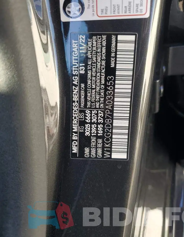 W1KCG2DB7PA033653 Photo# 13