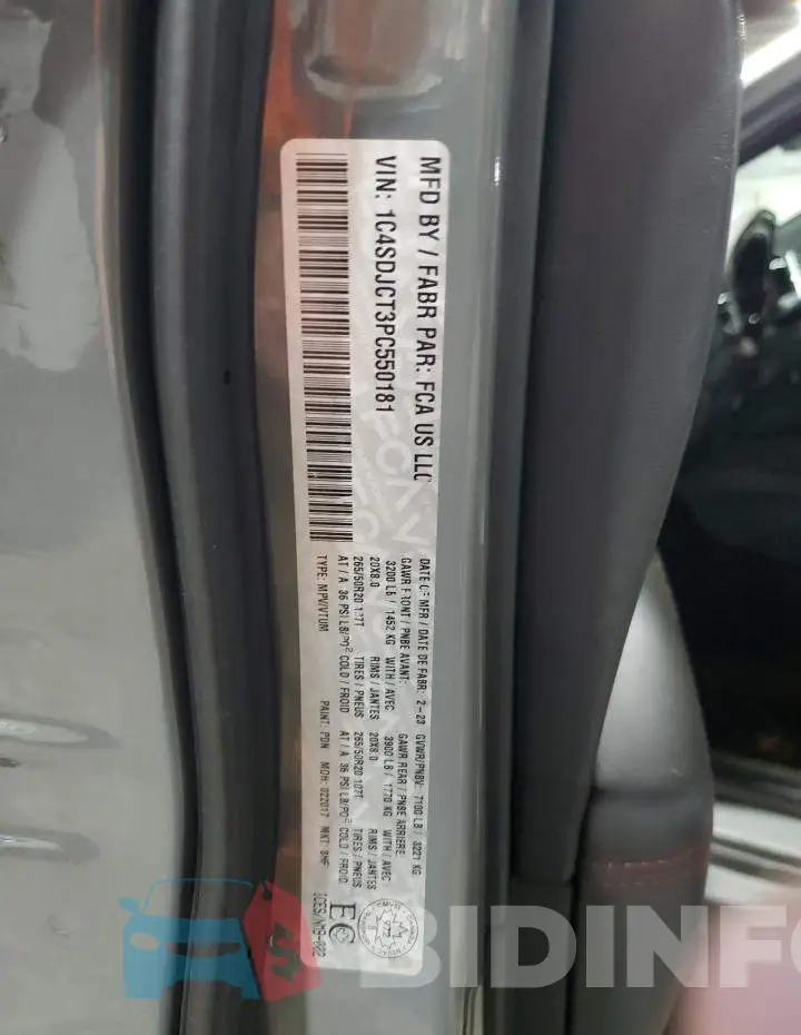 1C4SDJCT3PC550181 Photo# 13