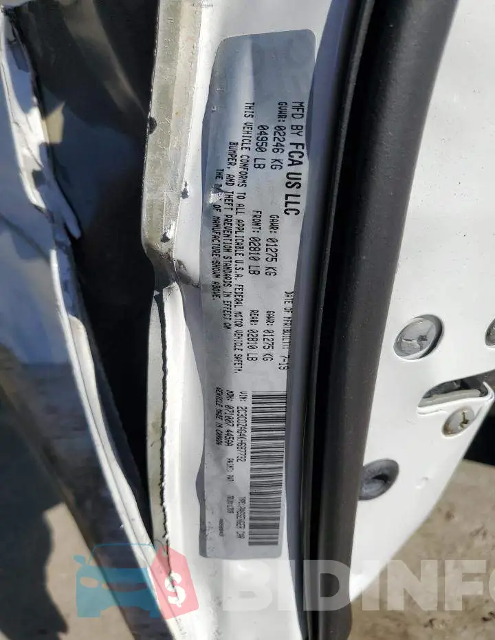 2C3CDZAG4KH687732 Photo# 12