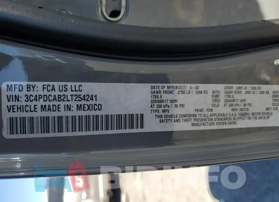 3C4PDCAB2LT254241 Photo# 14