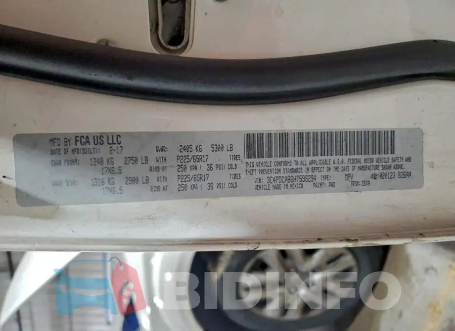 3C4PDCAB6HT599294 Photo# 13