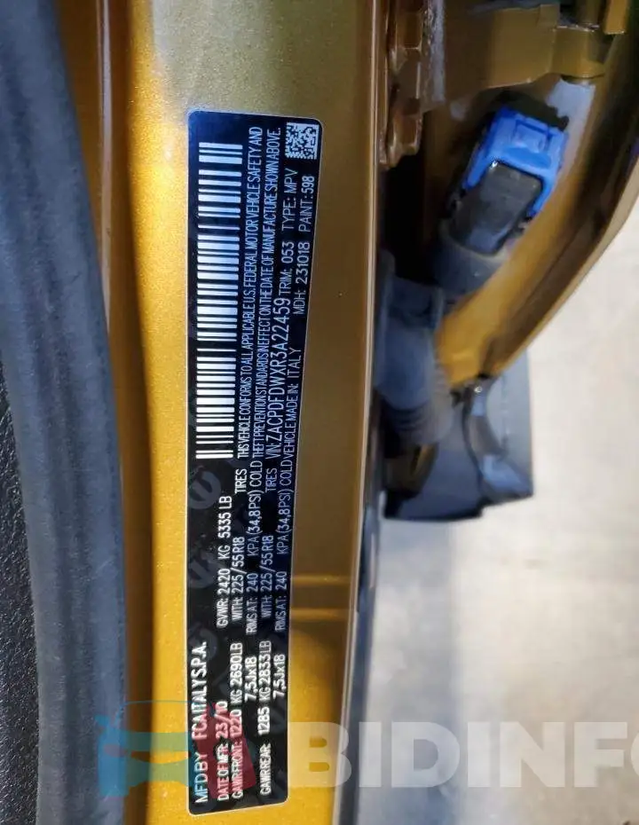 ZACPDFDWXR3A22459 Photo# 12