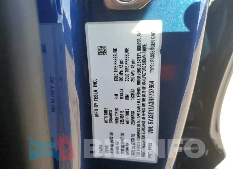 5YJ3E1EA3RF757964 Photo# 12