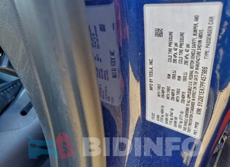 5YJ3E1EA7PF457986 Photo# 13
