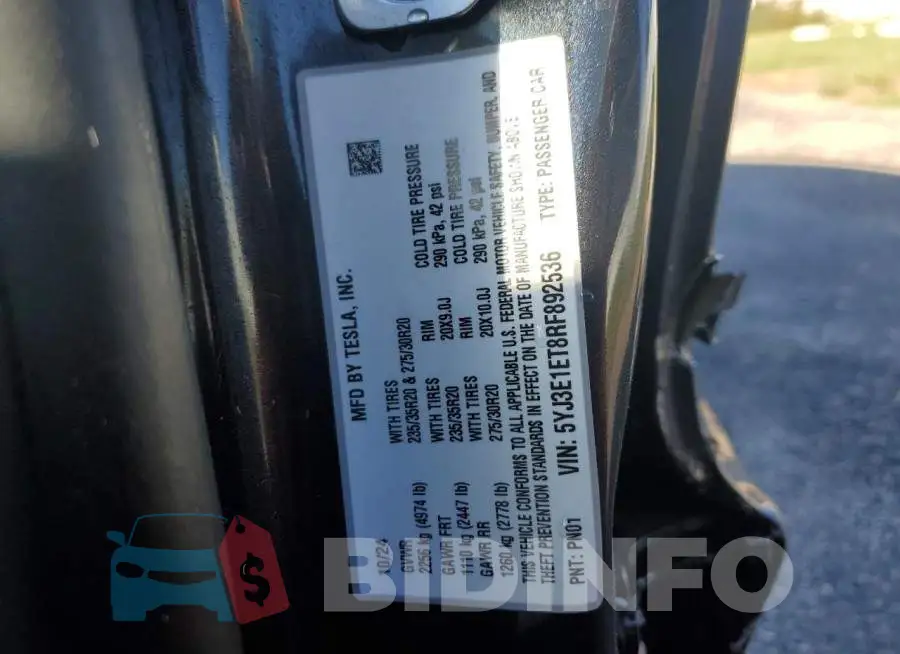 5YJ3E1ET8RF892536 Photo# 12