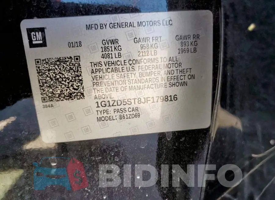 1G1ZD5ST8JF179816 Photo# 12