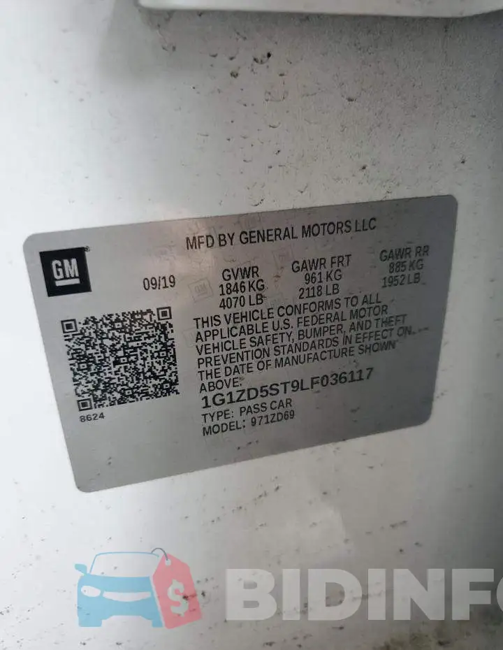 1G1ZD5ST9LF036117 Photo# 12
