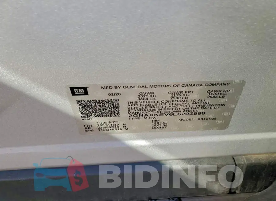 2GNAXKEV6L6203588 Photo# 12