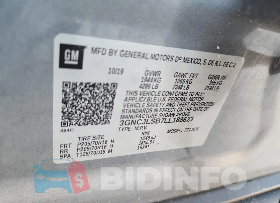 3GNCJLSB7LL188623 Photo# 12
