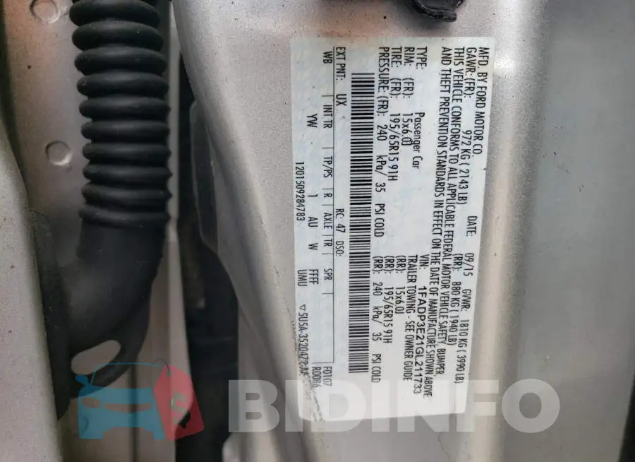 1FADP3E21GL211733 Photo# 12
