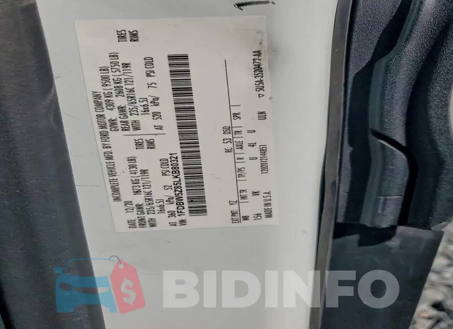 1FDBW5Z85LKB80321 Photo# 13