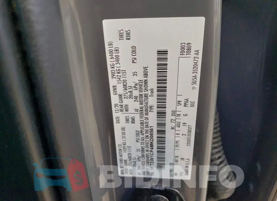 1FTEW1CP4MKD08561 Photo# 12