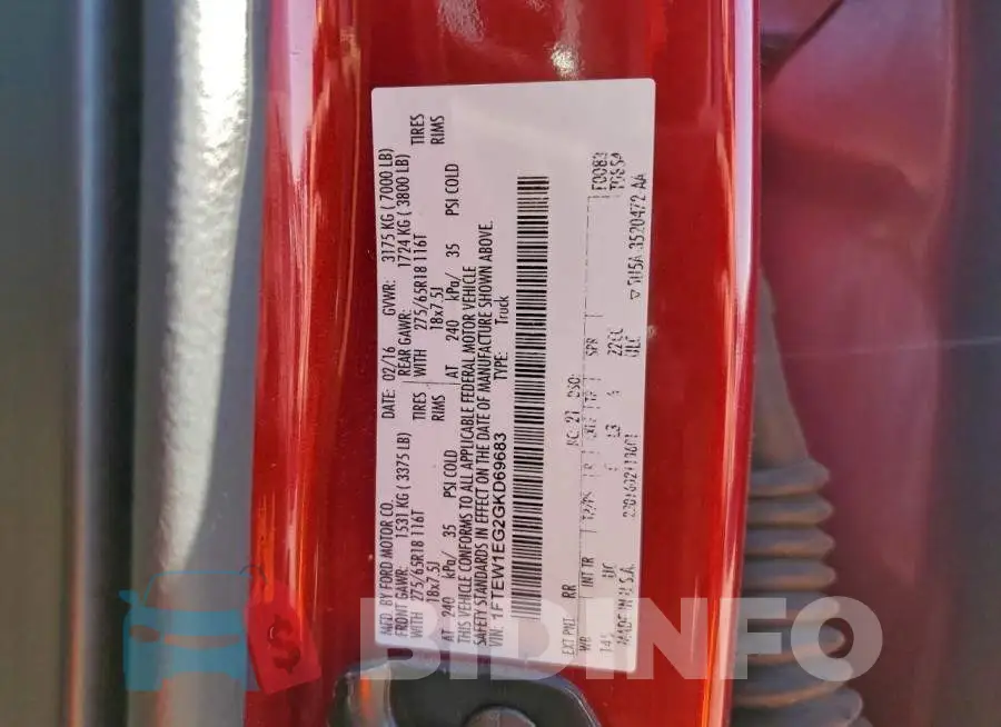 1FTEW1EG2GKD69683 Photo# 12