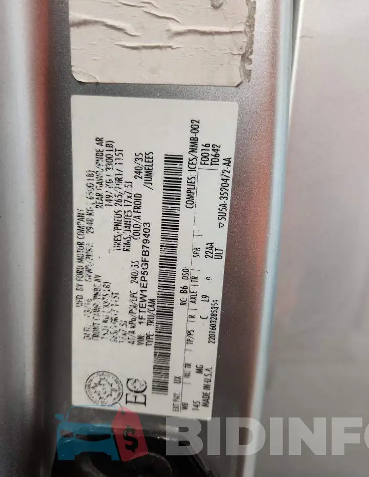 1FTEW1EP5GFB79403 Photo# 12