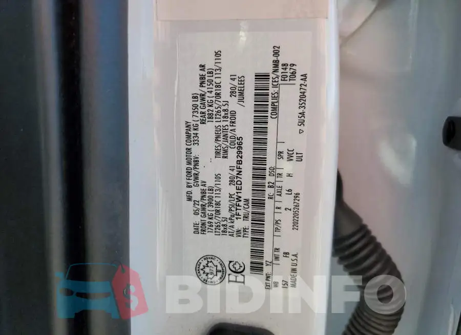 1FTFW1ED7NFB29965 Photo# 12