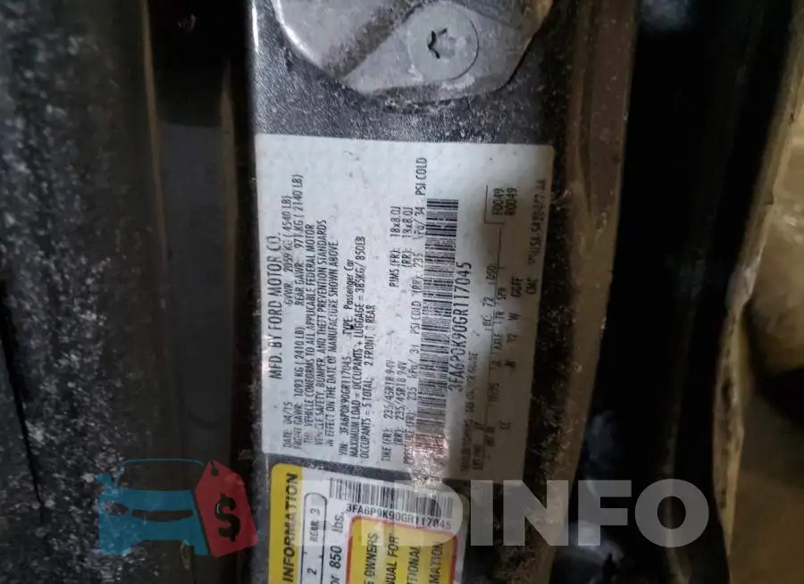 3FA6P0K90GR117045 Photo# 12