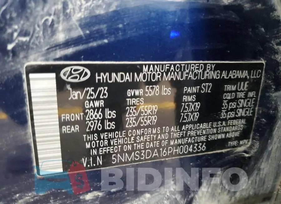 5NMS3DA16PH004336 Photo# 14