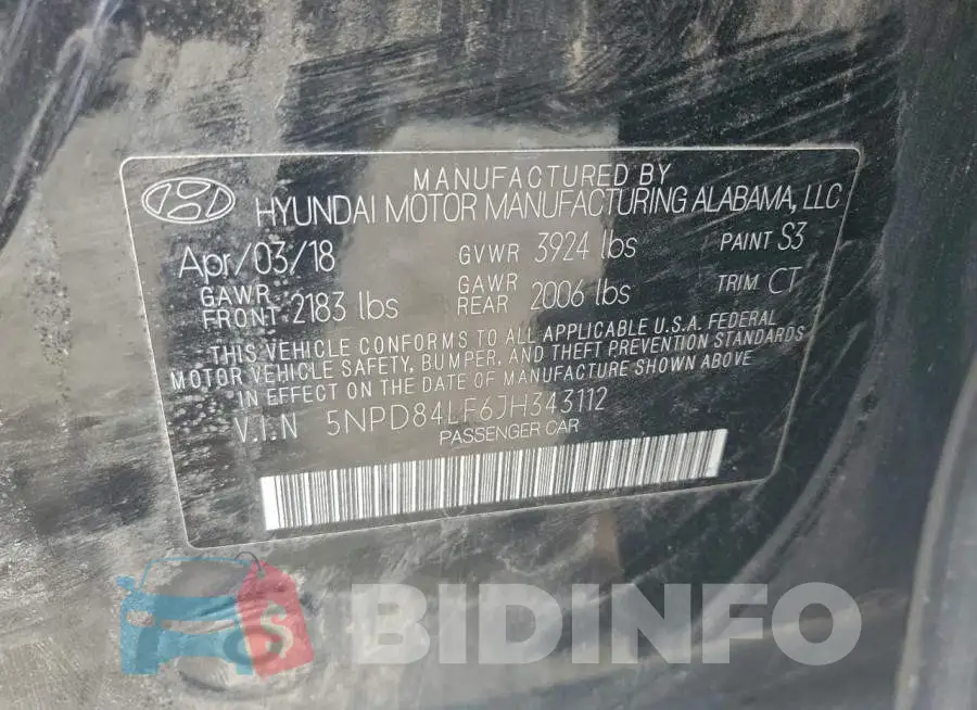 5NPD84LF6JH343112 Photo# 12