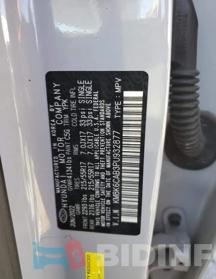 KM8K6CAB3PU932877 Photo# 12