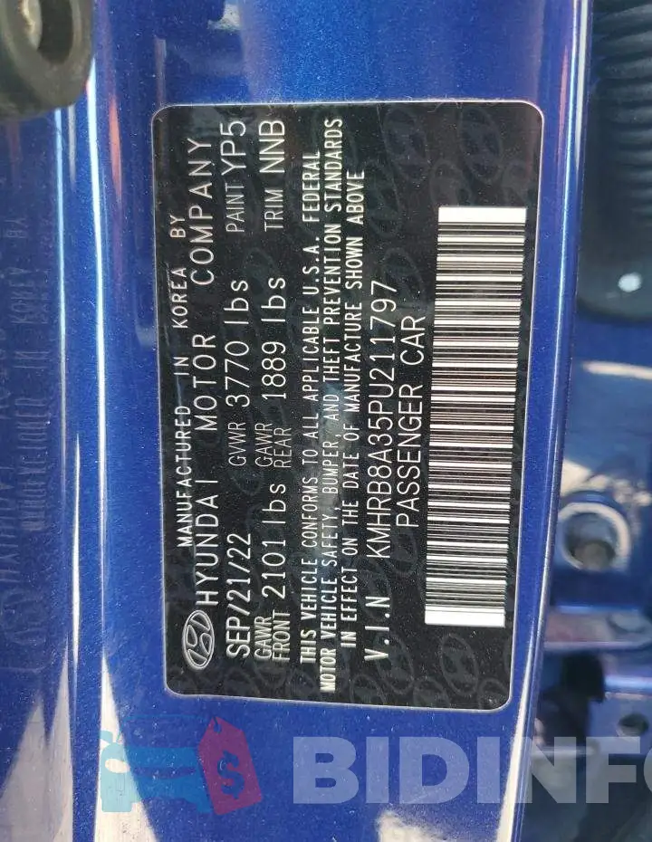 KMHRB8A35PU211797 Photo# 13