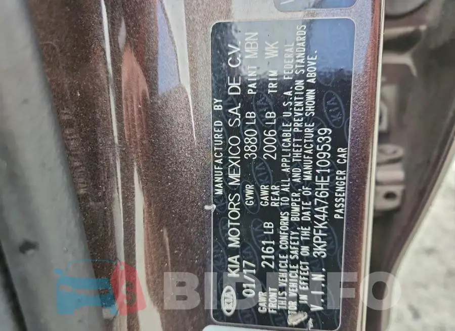3KPFK4A76HE109539 Photo# 12