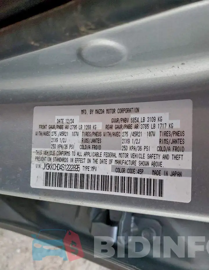 JM3KKCHD4S1222895 Photo# 14