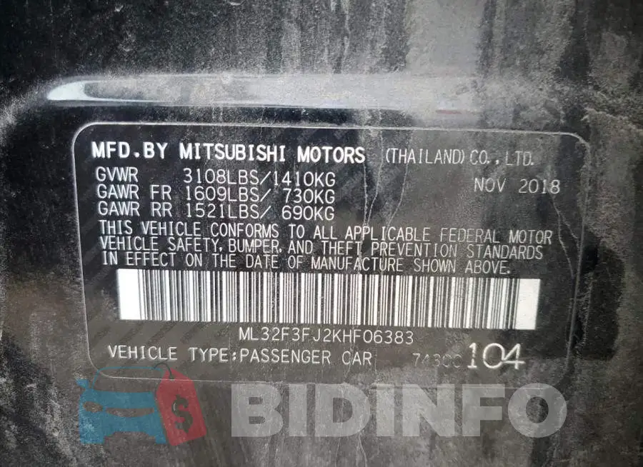ML32F3FJ2KHF06383 Photo# 13