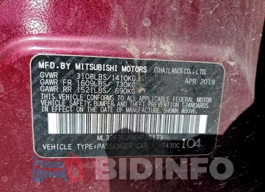 ML32F3FJ8KHF16173 Photo# 12